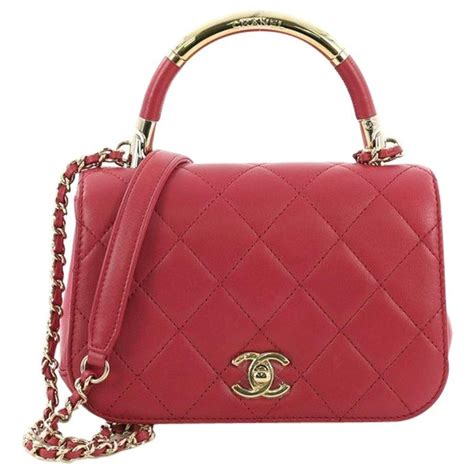 chanel small carry chic flap bag|chanel mini flap bag with top handle.